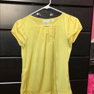yellow blouse